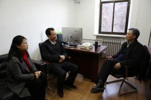 中国文字博物馆领导春节前赴北京清华大学拜访黄德宽教授