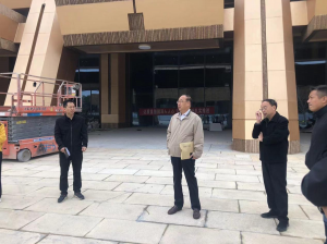 馆领导督导续建工程和汉字公园项目建设