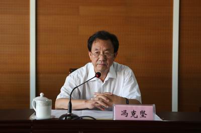 中国文字博物馆党委书记,常务副馆长冯克坚主持动员会并做表态发言.