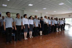 中国文字博物馆组织集中观看庆祝中国共产党成立100周年大会