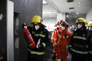 中国文字博物馆与安阳市消防支队开展联合消防演练